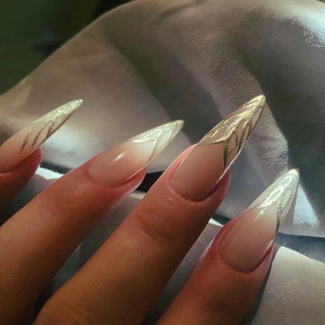 Elf Nails, Fantasy Nails, Bridal Nails, Cute Nail Designs, Beautiful Nails, Pretty Nails, Cute Nails, Nail Inspo, Hair And Nails