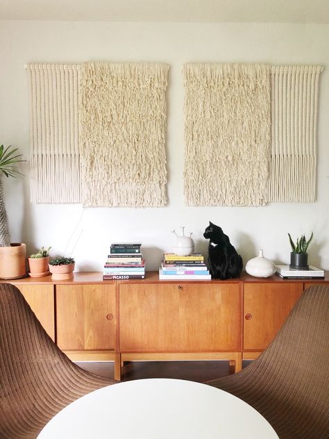 Wall Macrame, Wall Rug, Studio Kitchen, H&m Home, Studio Tour, Macrame Design, Bedroom Art, Tapestry Weaving, Diy Wall Decor