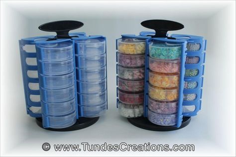 Spinning table top organizer - Craft Storage system - Bead storage - Sprinkle storage Sprinkle Storage, Baking Pantry, Jewelry Table, Craft Storage Solutions, Organize Jewelry, Entry Storage, Pantry Organisation, Craft Storage Organization, Organize Craft Supplies