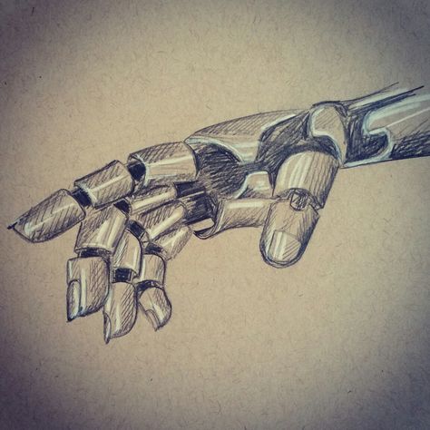 Robot Hand Drawing On Hand, Robotic Hands Drawing, Robot Hand Drawing, Hand Holding Tattoo, Robot Hand, Abstract Pencil Drawings, Scratchboard Art, Drawing Competition, Ap Studio Art