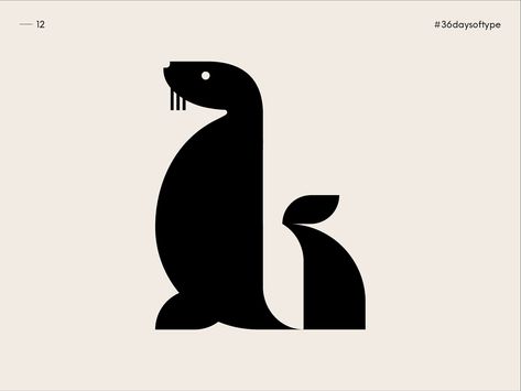 L as Sea Lion - 36 Days of Type 2020 by Lucchini Johann on Dribbble Sea Lion Illustration, Lion Fish Illustration, Sea Lion Art, Sea Lions Cute, Steller Sea Lion, Lion Flower, California Sea Lion, Lion Illustration, 36 Days Of Type