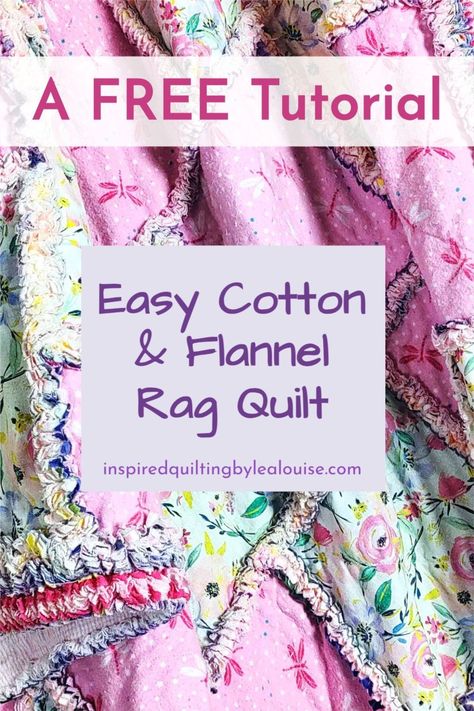 Are you looking for an easy way to make a rag quilt? Or maybe you’re new to rag quilts. Check out this DIY rag quilt tutorial! This quilt is perfect for beginners and can be made in a variety of different designs and colors. Learn how to make a cotton & flannel rag quilt using 10″ squares and start sewing your own rag quilt today! Be sure to add a DIY Quilt Label! Rag Quilt Measurement Chart, Rag Quilts Patterns Flannel, Quilt As You Go Rag Quilt, Cow Print Rag Quilt, Rag Quilt Throw Size, Baby Rag Quilts Easy How To Make, Flannel Rag Quilts How To Make, How To Make A Crazy Quilt, How To Make A Rag Quilt