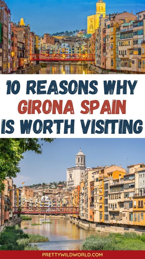 Is Girona worth visiting? Here are 10 reasons why you should! | girona spain, girona game of thrones, girona travel travel to spain, travel to spain tips, travel to spain aesthetic, travel to spain in september, travel to spain in april, spain travel, spain travel guide, spain travel itinerary #girona #spain #europe #travel Girona Spain, Spain Aesthetic, Spain Travel Guide, Europe Vacation, Spain And Portugal, Portugal Travel, Filming Locations, Spain Travel, Travel Insurance