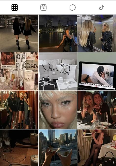 Life Style Instagram Feed, It Girl Instagram Feed, Film Instagram Feed, Photo Dump Account, Insta Feed Inspo Aesthetic, Ig Feed Ideas Layout, Casual Instagram Feed, Dark Instagram Feed, Insta Feed Goals