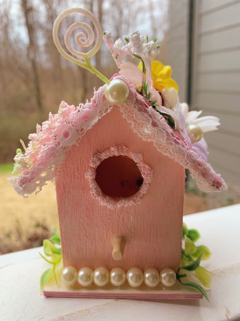 Pink Birdhouse, Pink Bird, Beauty Room, Birdhouse, Bird Houses, Bird House, Doll House, Bts, Pink