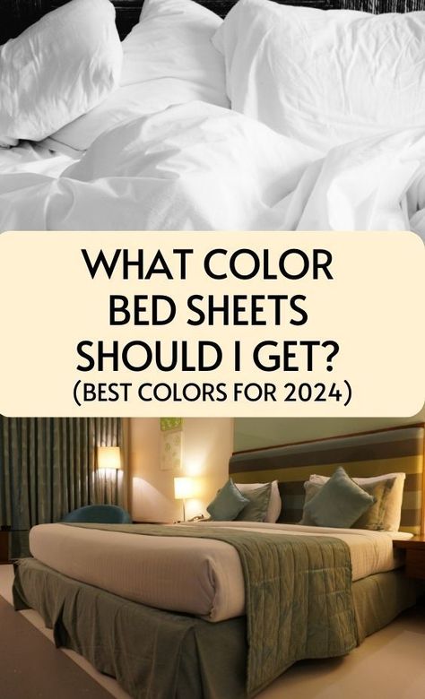 Choosing the right color for your bed sheets can enhance the overall look and feel of your bedroom. Discover the best colors for bed sheets in 2024 to elevate your sleep sanctuary. Colored Sheets Bedding, Bed Sheet Color Combination, White Sheets Bedroom, Neutral Bed Sheets, Color Bed Sheets, Sheets For Bed, Bed Sheet Design, Grey Bed Sheets, Farmhouse Bedroom Decor Ideas