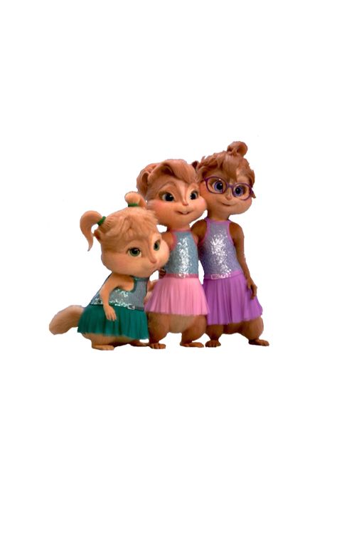 Britney Alvin And The Chipmunks, Girl Chipmunks, Eleanor Alvin And The Chipmunks, Brittany Alvin And The Chipmunks, Chipmunks Movie, Looney Tunes Wallpaper, The Chipettes, Friend Costumes, Trio Halloween Costumes