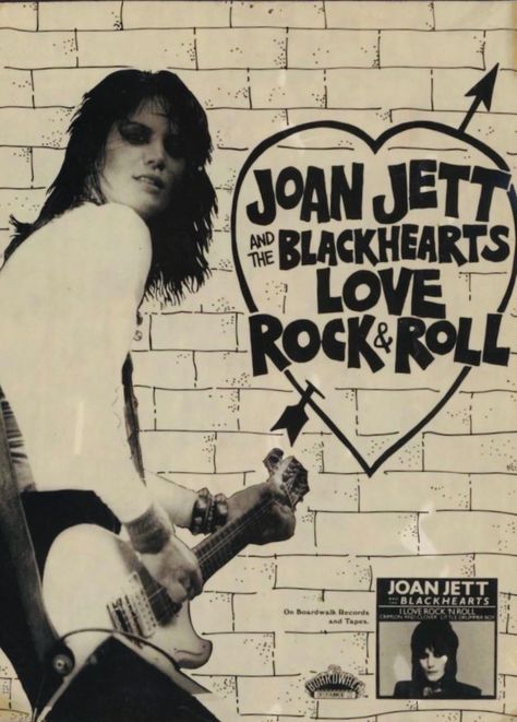 Joan Jett Joan Jett And The Blackhearts Poster, Joan Jett Poster, Joan Jett And The Blackhearts, Joan Jett, Love Rocks, Rock Posters, Rock Roll, Room Inspo, Rock N Roll