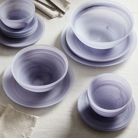 House Potatoes, Dishware Sets, Mckenna Grace, Glass Dinnerware, Amethyst Set, Kitchen Ware, Interior Accents, Stoneware Dinnerware, Dish Sets