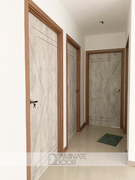 Door Groove Design, Laminate Bedroom, Minimal Bedroom, Modern Cupboard Design, Pvc Door, Laminate Doors, Bedroom Door Design, Door Design Modern, Door Design Interior