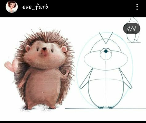 Hedgehog Illustration Character Design, Hedgehog Character Design, Cute Hedgehog Drawing, Cartoon Hedgehog, Hedgehog Drawing, Toddler Drawing, Hedgehog Illustration, Color Pencil Illustration, Happy Painting