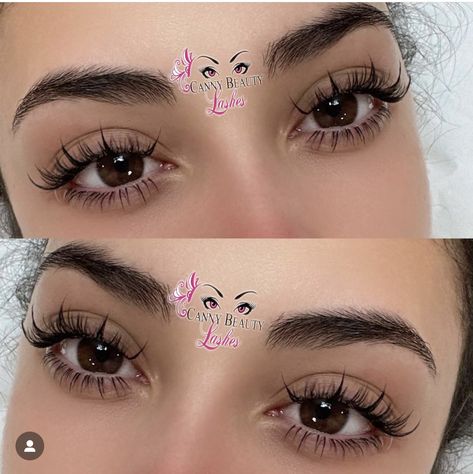 Wispy False Lashes Natural, Lash Extensions Korean Style, Eyelash Extension Almond Eyes, Natural Lash Extensions Brown Eyes, Natural Eye Extensions, Real Long Lashes, Wispy Fairy Lash Extensions, Dramatic Volume Lash Extensions, Soft Lashes Extensions