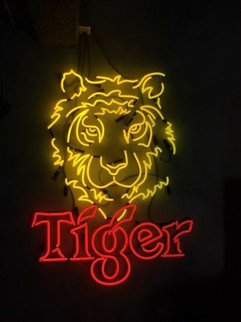 Neon Tiger, Visual Lighting, Asian Bistro, Trill Art, Beach Logo, Neon Sign Art, Neon Moon, Graffiti Style Art, Neon Aesthetic