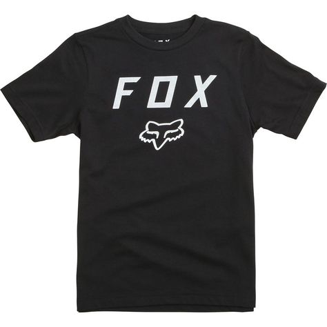 Fox Racing Legacy Moth T-Shirt - Boys' | Backcountry.com Fox Racing Logo, Fox Clothing, Fox Shirt, Youth Clothing, Fox Racing, The Fox, Basic Tee, Comfy Tees, Boys T Shirts