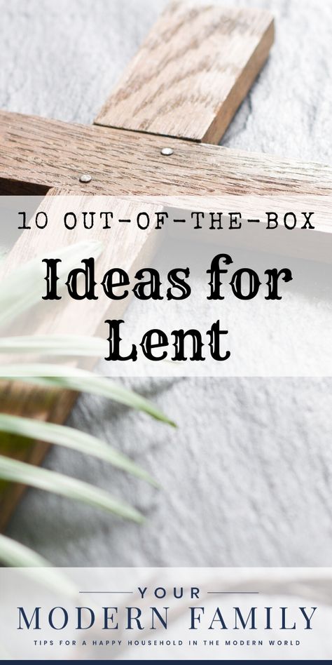 10 Out-Of-The-Box Ideas for Lent Lent Recipes Catholic, Lent Dinner Ideas, Lent Traditions, Ideas For Lent, Lent Kids, Group Activities For Adults, What Is Lent, Lent Ideas, Lent Devotional