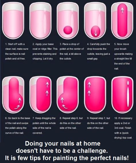 Doing your nails at home doesn't have to be a challenge. It is few tips for painting the perfect nails! Do It Yourself Nails, Kandy, Nailed It, Manicure Y Pedicure, Nail Arts, Manicure E Pedicure, Kourtney Kardashian, Khloe Kardashian, Mani Pedi