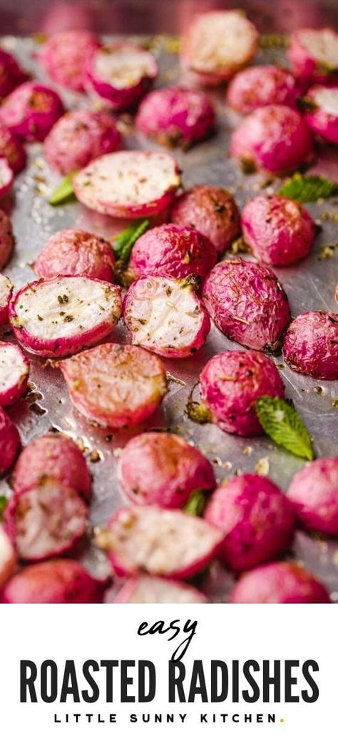 Radish Substitute For Potatoes, Roasted Radish Recipes, Recipe For Radishes, Paleo Radish Recipes, Things To Make With Radishes, Boiled Radishes Like Potatoes, Roasted Carrots And Radishes Pioneer Woman, Radish Recipes Roasted, Cooked Radishes Recipes