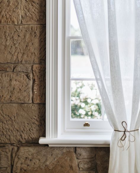 As seen on @granddesignsau, @petitchateau is a carefully restored, 200-year-old Georgian sandstone building located in Oatlands, Tasmania.⁠ ⁠ ⁠ Chosen for it's quality and ability to sit on each door and window as though it were original, TradCo features throughout the home 🏠️⁠ ⁠ Products Pictured: ⁠ - Reims Lever in Antique Brass ⁠ - Sash Window Lift in Polished Brass ⁠ - Casement stay in Antique Brass ⁠ ⁠ Discover restoration architectural hardware via the TradCo website #TradCo ⁠ ⁠ 📷️ @abb... Georgian Sash Windows, Sandstone Building, Sash Window, Sash Windows, Home Products, Tasmania, Polished Brass, Antique Brass, Brass