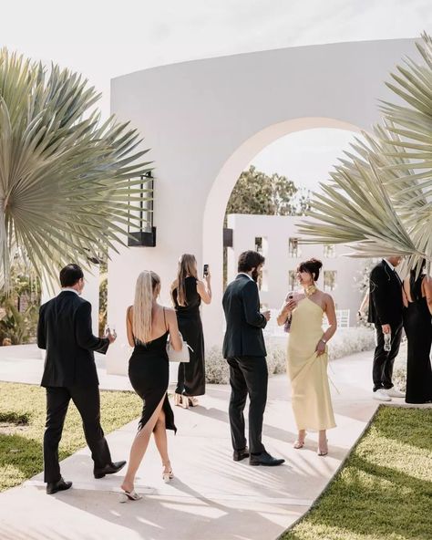 Wedding Guest Photos, Wedding Guest Inspiration, Wedding Guests Photos, Black Tie Wedding Guest, Wedding Guest Attire, Venue Inspiration, 2025 Wedding, Cabo Wedding, Black Tie Wedding Guests