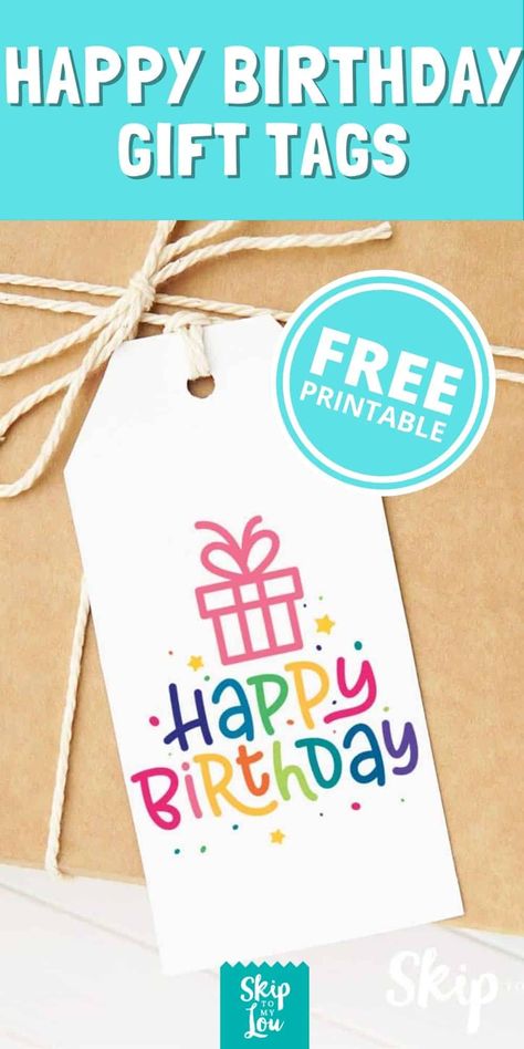 Happy Birthday Tags Primary Teacher Birthday Gifts Printable Tags, Gift Tag Birthday, Happy Birthday Free Printable Tags, Diy Birthday Gift Tags, Lottery Ticket Gift Tags Free Printable, Happy Birthday Printable Tag, Primary Teacher Birthday Gift Ideas, Kindergarten Birthday Treats Classroom, Birthday Gift Tags Diy Handmade