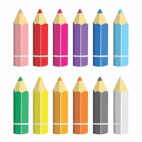 Lápices de colores de dibujos animados V... | Premium Vector #Freepik #vector #escuela #libro #educacion #papel Classmates Gifts, Tiana Disney, Premium Vector Cartoon, Art School Supplies, School Clipart, 카드 디자인, School Posters, Kids Learning Activities, Toddler Learning Activities