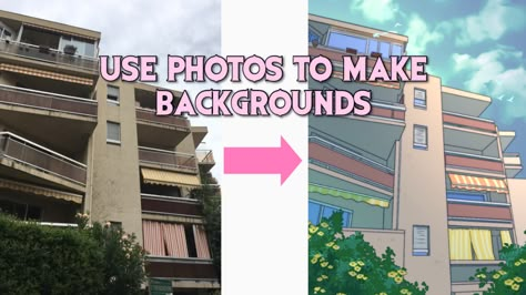 USE PHOTOS TO MAKE BACKGROUNDS ! by ALYEK - CLIP STUDIO TIPS Clip Studio Paint Background Tutorial, How To Colour Background Digitally, Clip Studio Art Tutorial, Webcomic Background Tutorial, Clip Studio Animation, Clip Studio Paint Tutorial Tips, Clip Studio Tips, Clip Studio Tutorial, Webtoon Creation