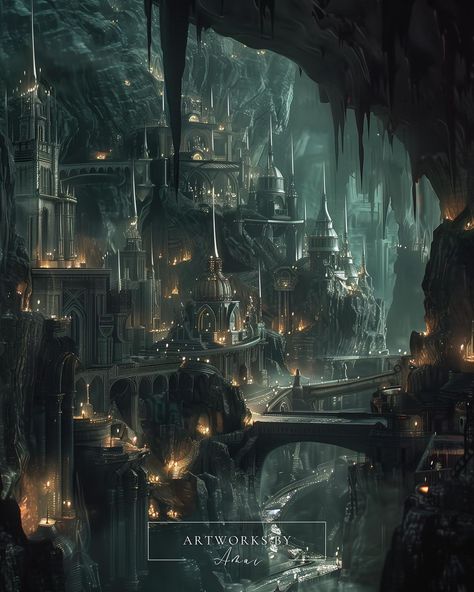 Tijana Radivojevic | Hewn City! Creating this was so hard because I had no idea how I exactly imagined it to look like. "Unlike Under the Mountain, which was… | Instagram The Hewn City, Hewn City Acotar, Hewn City, Under The Mountain, Acotar Under The Mountain, Mountain City, Character And Setting, Fantasy Games, The Mountain