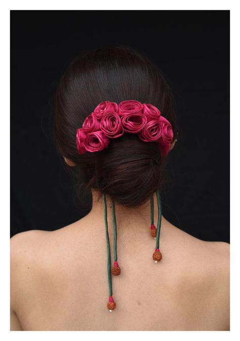 Handmade Hair Accessories Online | Handmade Textile Hair Accessory Bridal Bun With Flowers, Effortless Bun, Bun Hairstyles For Short Hair, Bun With Flowers, Sleek Bun Hairstyles, Trendy Bun, Bridal Bun, Beautiful Buns, Easy Bun