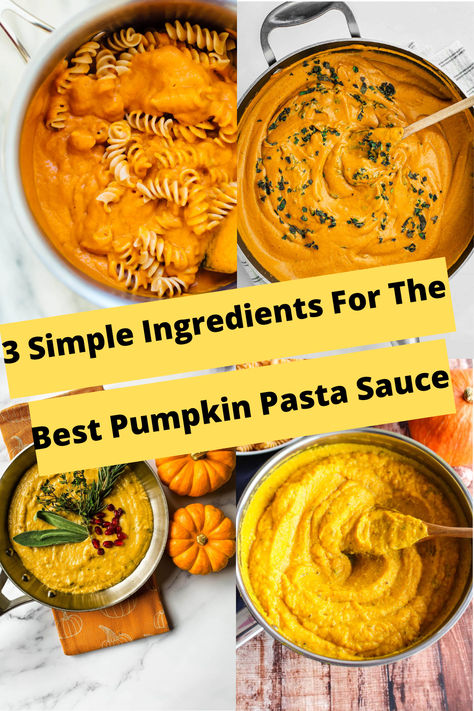 3 Simple Ingredients to Make the Perfect Pumpkin Pasta Sauce Delicata Squash Pasta Sauce, Pumpkin Sauce For Pasta, Unique Pasta Recipes, Pumpkin Pesto, Pumpkin Pasta Sauce Recipe, Fun Food To Make, Creamy Pumpkin Pasta, Pumpkin Pasta Recipe, Fun Foods To Make