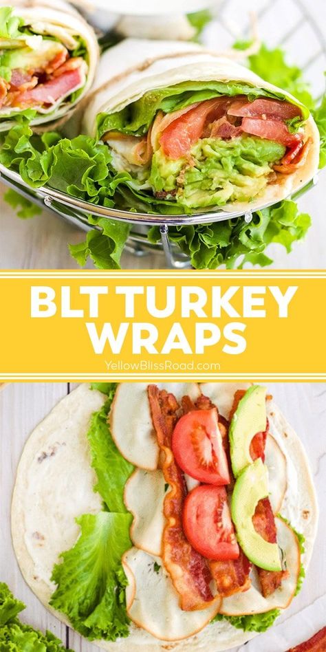 Bacon Lettuce Tomato, Lunch On The Go, Turkey Wraps, Fresh Turkey, Plats Healthy, Healthy Lunch Meal Prep, Easy Healthy Lunches, Easy Healthy Meal Prep, Health Dinner