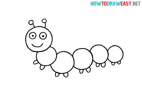 How to Draw a Simple Caterpillar #Caterpillar #CaterpillarDrawing #EasyDrawing #StepbyStepCaterpillarDrawing #DrawingTutorials #Insect #InsectDrawing #EasyDrawingTutorials #SimpleDrawing #ElementaryDrawing #ElementaryTutorials #InsectDrawingStepbyStep #CartoonCaterpillar #CartoonDrawing #CuteInsect Caterpillars Drawing, Bug Drawing Simple, Caterpillar Drawing Simple, Caterpillar Drawings, Drawing Caterpillar, Catipillar Drawing Simple, Easy Caterpillar Drawing, Simple Caterpillar Drawing, Draw Caterpillar