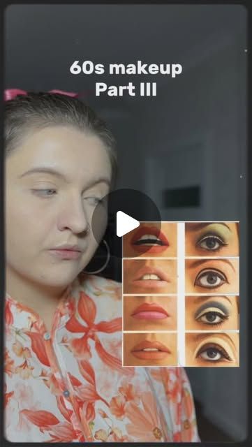 nickiskit on Instagram: "I want to finish this 60s makeup story before the end of the year, especially before I start posting Christmas holiday makeup. So, here is part 3 🧡  60s, makeup, 60s makeup, 60s aesthetic, 60s style, makeup tutorial, eye makeup  #60smakeup #60saesthetic #60sstyle #makeup #makeuptutorial #eyemakeup #60seyemakeup #60seyelook #60seyemakeuplook" Christmas Holiday Makeup, 60s Eye Makeup, Holiday Makeup Christmas, 60’s Makeup, 60’s Aesthetic, Aesthetic 60s, 60s Aesthetic, 60s Makeup, 60’s Style