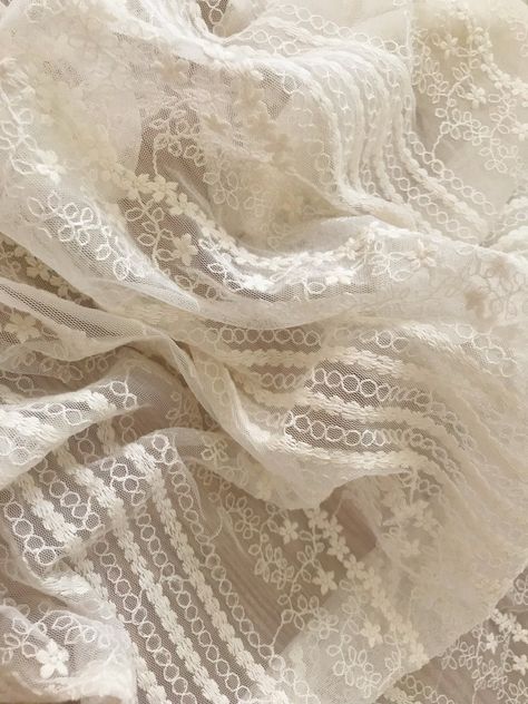 Cotton Embroidered Lace Vintage Style Lace Fabric in Ivory French Lace Fabric Wedding Fabric by Yard - Etsy Lace Collection, Laces Aesthetic, Vintage Lace Aesthetic, Cream Embroidered Lace For Ceremony, Cream Embroidered Fabric With Floral Design For Ceremony, Elegant Off White Embroidered Fabric For Wedding, Elegant Beige Embroidered Fabric For Wedding, Cream Embroidered Fabric For Ceremony, Elegant Cream Embroidered Fabric For Ceremony