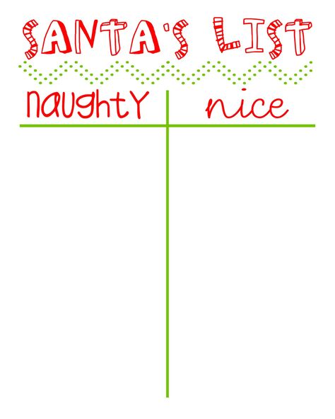 {12 Days of Christmas} Naughty or Nice List Printable Christmas Nice List, Christmas Styles, Santa's List, Interactive Calendar, Santa's Nice List, Santa List, Xmas Elf, Christmas School, Nice List