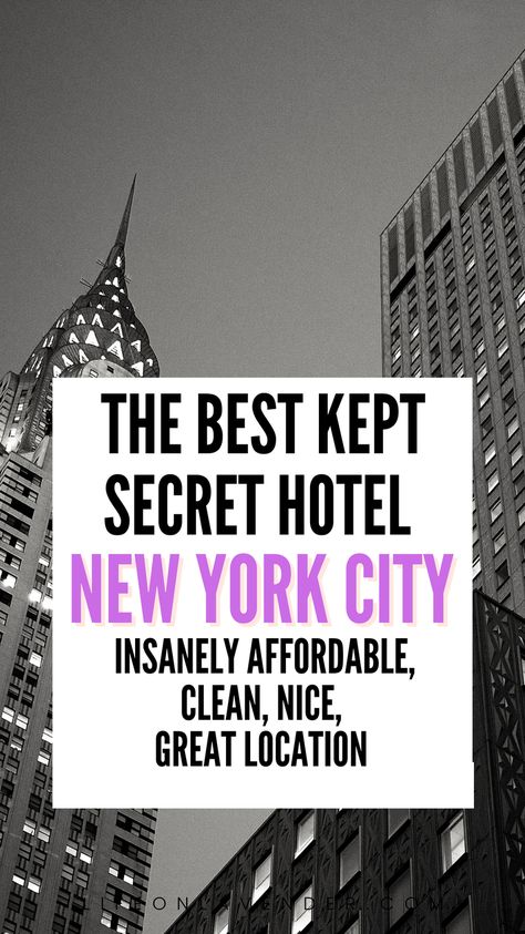 This hotel is NYC’s best kept secret. You can snag this awesome, clean, affordable hotel sometimes for under $100 a night. This is where we stay when we travel to the Big Apple and you should too. I’ll tell you, this is one of the best hotels in New York City with a view, mine was insane. Check it out, Happy travels. New York City Background, New York City Hotels, New York City Images, Summer In Nyc, New York City Pictures, New York City Guide, Manhattan Hotels, New York City Vacation, New York Vacation