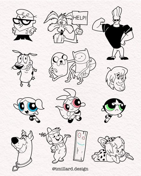 Wrist Tattoo Designs, Minimalist Tattoo Ideas, Petit Tattoo, Ear Tattoo Ideas, Tattoo Outline Drawing, Cartoon Character Tattoos, Flash Tattoo Designs, Small Tattoos Simple, Tattoo Flash Sheet