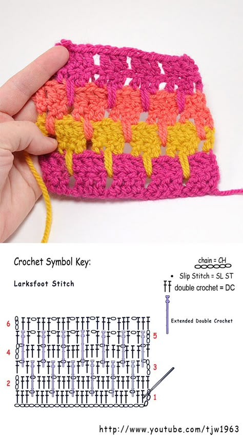 Stitch Crochet Pattern, Debbie Macomber, Crochet Stitches Diagram, Crochet Symbols, Stitch Crochet, Crochet Stitches Patterns, Crochet Diagram, Afghan Crochet Patterns, Crochet Chart