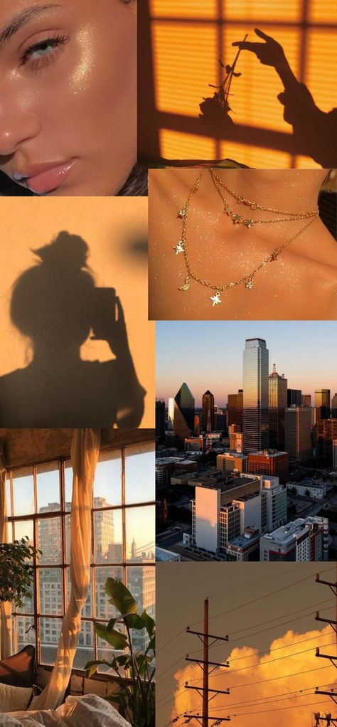 Golden Hour Aesthetic Collage, Golden Hour Mood Board, Golden Hour Shadow, Iphone Screensaver, Favorite Aesthetic, Collage Iphone, Rooms Ideas, Collage Template, Portrait Ideas