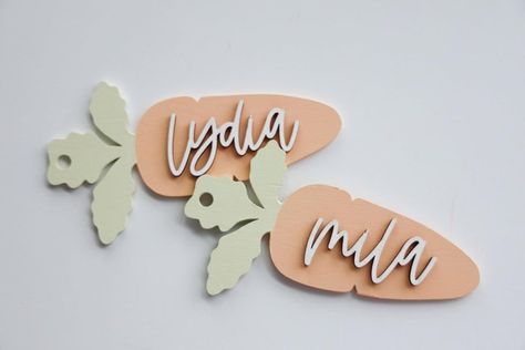 Deco & Vinyl || ETSY SELLER on Instagram: “Easter is just around the corner! Don’t forget to order your Easter tags! • • • • #decoandvinyl #easter #eastergifts #gifttags…” Easter Name Tags, Egg Names, Baby Easter Basket, Basket Tags, Easter Basket Tags, Easter Carrots, Easter Tags, Personalized Easter Basket, Easter Chick