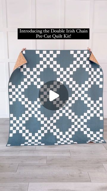 Quilt101 on Instagram: "Introducing the Double Irish Chain Pre-Cut Quilt Kit! Coming this Friday at 10am MT at quilt101.com.   Does it get any better than a traditional quilt pattern in gorgeous solids? I don’t think so! This stunning Double Irish Chain pattern is designed by @jozmakesquilts and finishes at a large 75”x75”. It features PURE Solids from @artgalleryfabrics and is beginner friendly.  We couldn’t decide which color we liked best, so we are offering this Pre-Cut Quilt Kit in your choice of dusty blue or dusty pink. I can’t tell you how beautiful both of these quilts are!   These Double Irish Chain Pre-Cut Quilt Kits launch this Friday at 10am MT at quilt101.com." Double Irish Chain Quilt, Irish Chain Quilt Pattern, Traditional Quilt Patterns, Irish Chain Quilt, Quilting Inspiration, Chain Pattern, Traditional Quilts, Quilt Kit, Quilt Kits