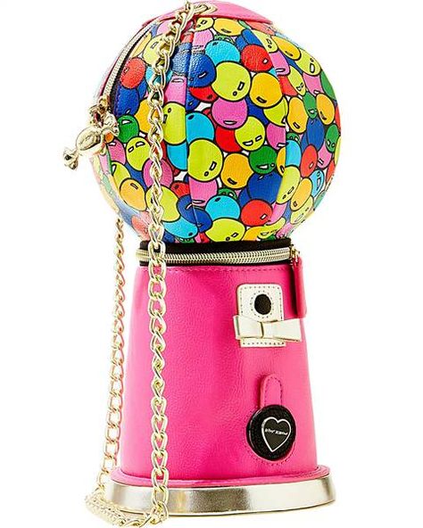 15 playful bags to add a touch of whimsy to your summer outfit - TODAY.com Gum Machine, Funky Purses, Bubble Gum Machine, Novelty Handbags, Novelty Purses, Betsey Johnson Clothes, Betsey Johnson Purses, Unique Handbags, Betsey Johnson Handbags