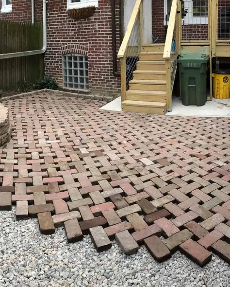 The Top 44 Patio Floor Ideas - Trendey Patio Floor Ideas, Patio Floor, Paver Designs, Brick Patio, Patio Pavers Design, Brick Path, Painting Concrete Porch, Floor Ideas, Patio Flooring