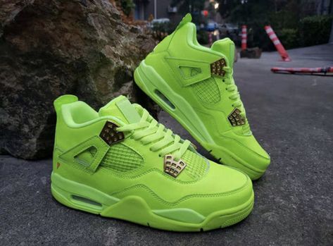 Metallic Gold, Lime Green, Jordan, For Sale, Green, Gold