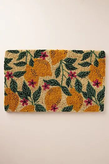 Lemon Flowers, Graphic Rug, Creative Crochet, Outdoor Rugs Patio, Punch Needle Embroidery, Crochet Videos Tutorials, Needle Punch, Patio Rugs, Summer Fruit