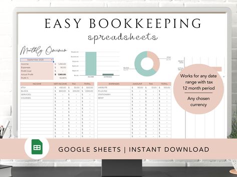 Small Business Bookkeeping Template Business Bookkeeping Spreadsheet Business Expense Tracker Sales Tracker Income Tracker Business Planner minihappyplanner #dialyplanner #freeprintableweeklymenuplanner🌷. Google Sheets Bookkeeping, Small Business Excel Templates, Small Business Accounting Spreadsheet, Small Business Finance Tracking, Small Business Bookkeeping Templates, Book Keeping For Small Business, Business Bookkeeping Templates, Business Spreadsheet Templates, Business Expense Spreadsheet