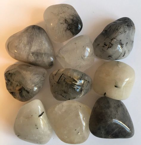 Stone Aesthetic, Tourmalated Quartz, Crystal Vibes, Crystal Chakra, Crystal Aesthetic, Tourmalinated Quartz, Pretty Rocks, Pebble Stone, Cool Rocks