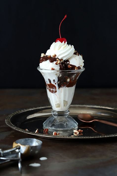 A thoroughly decadent topping, my version of a classic fudge sauce that hardens on ice cream, this Gold Brick Chocolate Fudge Sundae Sauce is still one of my favorite desserts. Night Poems, Classic Fudge, Sundae Toppings, Hot Fudge Sundae, Fudge Sundae, Chocolate Sundae, Old Fashioned Ice Cream, Hot Fudge Sauce, Chocolate Liqueur