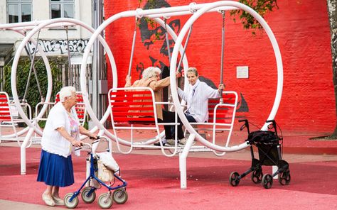 Superkilin Park Gym Architecture, 가족 일러스트, Adult Playground, Urban Playground, Urban Intervention, Cities Around The World, Playground Design, Play Areas, Urban Park