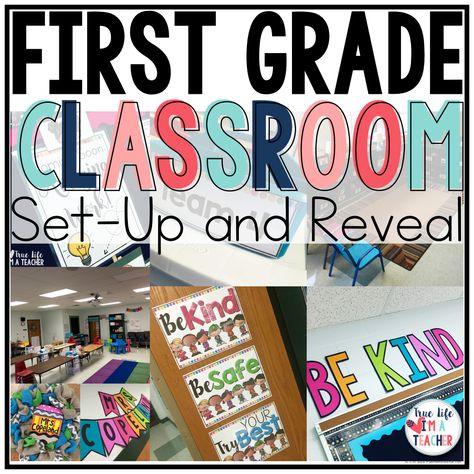 Classroom Setup Grade 1, 1st Grade Classroom Decorations, 1st Grade Classroom Layout, Stations Organization Classroom, Classroom Setup First Grade, First Grade Classroom Theme Decor, 1st Grade Daily Schedule, 1st Grade Themes Classroom, 1st Grade Classroom Set Up Ideas