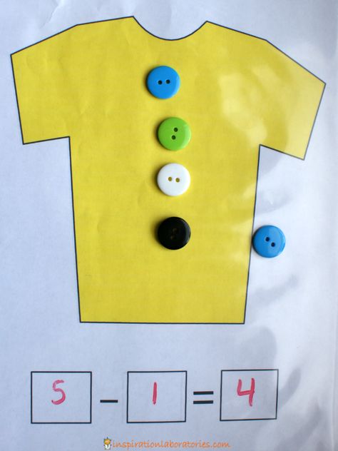 button subtraction with Pete the Cat Button Activities, Pete The Cat Buttons, Preschool Math Activities, Teaching Subtraction, Subtraction Kindergarten, Math Kindergarten, Math Subtraction, Subtraction Activities, Kindergarten Fun